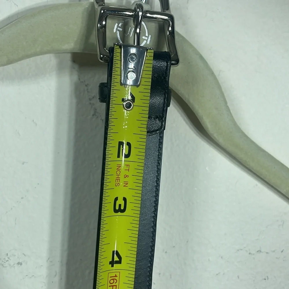 (Z6) COACH‎ black leather belt size L/10 for kids
